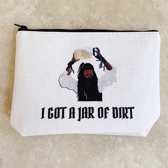Pirates of the Caribbean I Got a Jar of Dirt Jack Sparrow Zipper Pouch Case - Picture 3 of 5